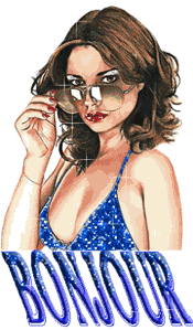 Gif bonjour femme
